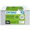 Etiket Dymo LabelWriter multifunctioneel 32x57mm 6 rollen á 1000 stuks wit foto