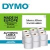 Etiket Dymo LabelWriter multifunctioneel 32x57mm 12 rollen á 1000 stuks wit foto