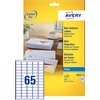 Etiket Avery J8651-10 38.1x21.2mm wit 650 stuks foto