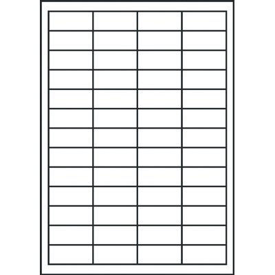 Etiket Avery 3650 48x21mm wit 5200 stuks