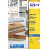 Etiket Avery J8565-25 99.1x67.7mm transparant 200 stuks foto