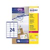 Etiket Avery L7159-40 63.5x33.9mm wit 960 stuks foto