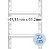 Etiket HERMA 8292 147.3x99.2mm 1-baans wit 3000 stuks foto