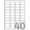Etiket Avery J8654-25 45.7x25.4mm wit 1000 stuks foto