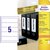 Etiquette dorsale Avery Large 54x190mm blanc 25 feuilles