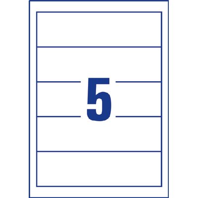Etiquette dorsale Avery Large 54x190mm blanc 25 feuilles