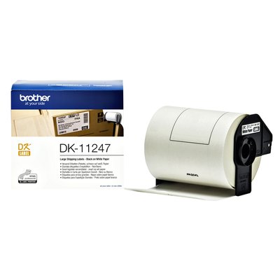 Etiket Brother DK-11247 verzendlabel groot 103x164mm 1 rol á 180 stuks wit