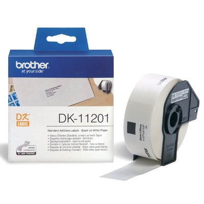 Etiquette Brother DK-11201 adresse 29x90mm blanc 1 rouleau 400 pièces