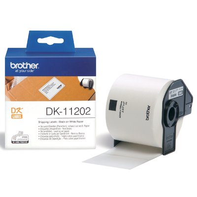 Etiquette Brother DK-11202 expédition 62x100mm blanc 1 rouleau 300 pièces