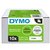 Labeltape Dymo LabelManager D1 polyester 9mm zwart op wit 10 stuks