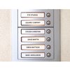 Labeltape Dymo LabelManager D1 polyester 12mm zwart op wit 10 stuks foto