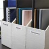 Labeltape Dymo LabelManager D1 polyester 12mm zwart op wit 10 stuks foto