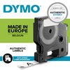 Labeltape Dymo LabelManager D1 polyester 19mm zwart op wit 10 stuks foto