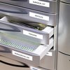 Labeltape Dymo LabelManager D1 polyester 19mm zwart op wit 10 stuks foto