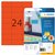 Etiket HERMA 4467 70x37mm verwijderbaar rood 480 stuks