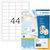Etiket HERMA 4272 48.3x25.4mm premium wit 4400 stuks