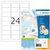 Etiket HERMA 4645 63.5x33.9mm premium wit 2400 stuks