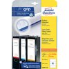 Rugetiket Avery breed 59x192mm zelfklevend wit 25 vel foto