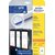 Rugetiket Avery breed 59x192mm zelfklevend wit 25 vel