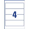 Rugetiket Avery breed 59x192mm zelfklevend wit 25 vel foto