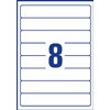 Rugetiket Avery smal 34x192mm zelfklevend wit foto