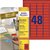 Etiket Avery L6038-20 45.7x21.2mm rood 960 stuks
