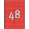 Etiket Avery L6038-20 45.7x21.2mm rood 960 stuks foto