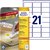 Etiket Avery L6023REV-25 63.5x38.1mm afneembaar wit 525 stuks