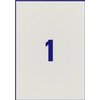 Etiket Avery L6013-20 210x297mm zilver 20 stuks foto