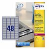 Etiquette Avery L6009-20 45,7x21,2mm argent 960 pièces Photo