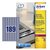 Etiquette Avery L6008-20 25.4x10mm argent 3780 pièces