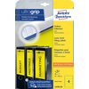 Rugetiket Avery breed 61x192mm zelfklevend geel 20 vel foto