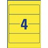 Rugetiket Avery breed 61x192mm zelfklevend geel 20 vel foto