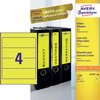 Rugetiket Avery breed 61x192mm zelfklevend geel 100 vel foto