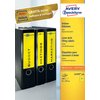 Rugetiket Avery breed 61x192mm zelfklevend geel 100 vel foto