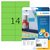 Etiquette HERMA 5061 105x42,3mm vert 280 pièces