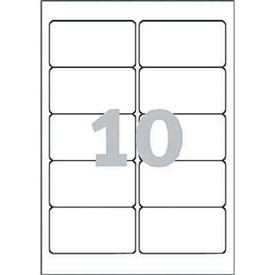 Etiket Avery L4744REV-25 96x50.8mm afneembaar wit 250 stuks