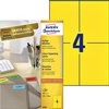 Etiquette Avery 3459 105x148mm A6 jaune 400 pièces Photo