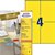 Etiquette Avery 3459 105x148mm A6 jaune 400 pièces