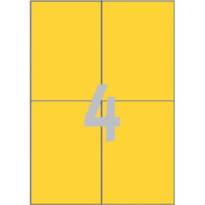 Etiquette Avery 3459 105x148mm A6 jaune 400 pièces