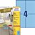 Etiquette Avery 3457 105x148mm A6 bleu 400 pièces