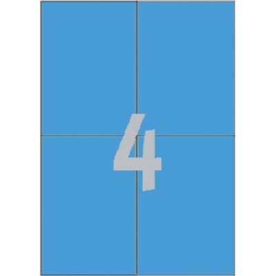 Etiquette Avery 3457 105x148mm A6 bleu 400 pièces