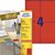 Etiquette Avery 3456 105x148mm A6 rouge 400 pièces