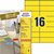 Etiquette Avery 3455 105x37mm jaune 1600 pièces