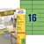 Etiquette Avery 3454 105x37mm vert 1600 pièces
