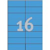 Etiket Avery 3453 105x37mm blauw 1600 stuks foto