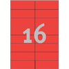 Etiket Avery 3452 105x37mm rood 1600 stuks foto