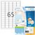 Etiket HERMA 4254 38.1x21.2mm premium wit 6500 stuks
