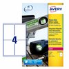 Etiket Avery L4774-20 99.1x139mm polyester wit 80 stuks foto