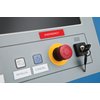 Labeltape Dymo LabelManager D1 polyester 12mm wit op rood foto
